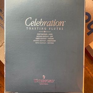 New Waterford Crystal Toasting Flutes